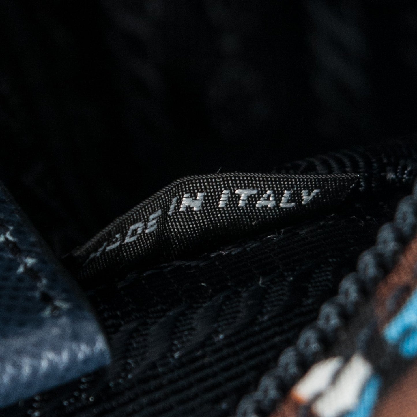 Tessuto Nylon Saffiano Messenger Bag Azzurro