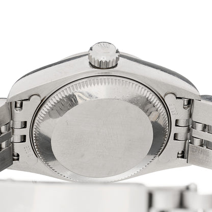 Rolex Stainless Steel 26mm Oyster Perpetual Date Watch Blue Roman 69160 4 of 4