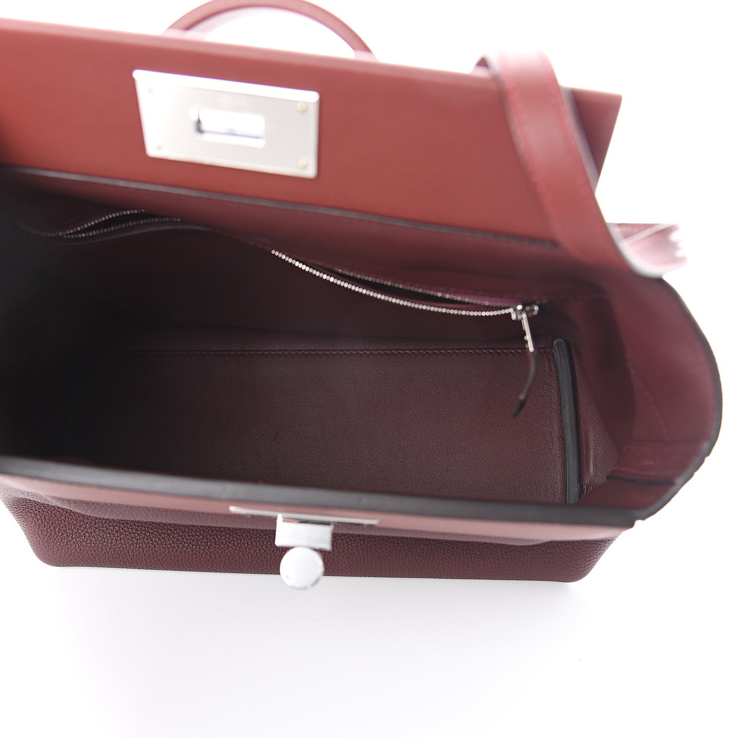Hermes Taurillon Maurice Swift 24/24 29 Bordeaux Rouge Grenat 4 of 7