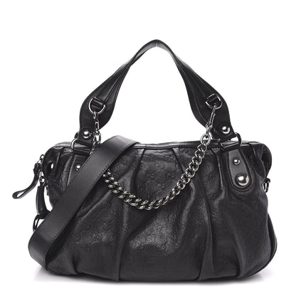 Gucci Guccissima Medium Icon Bit Boston Black 1 of 12
