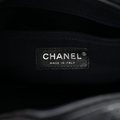 Chanel Caviar Quilted Bowler Navy Blue 6 of 10