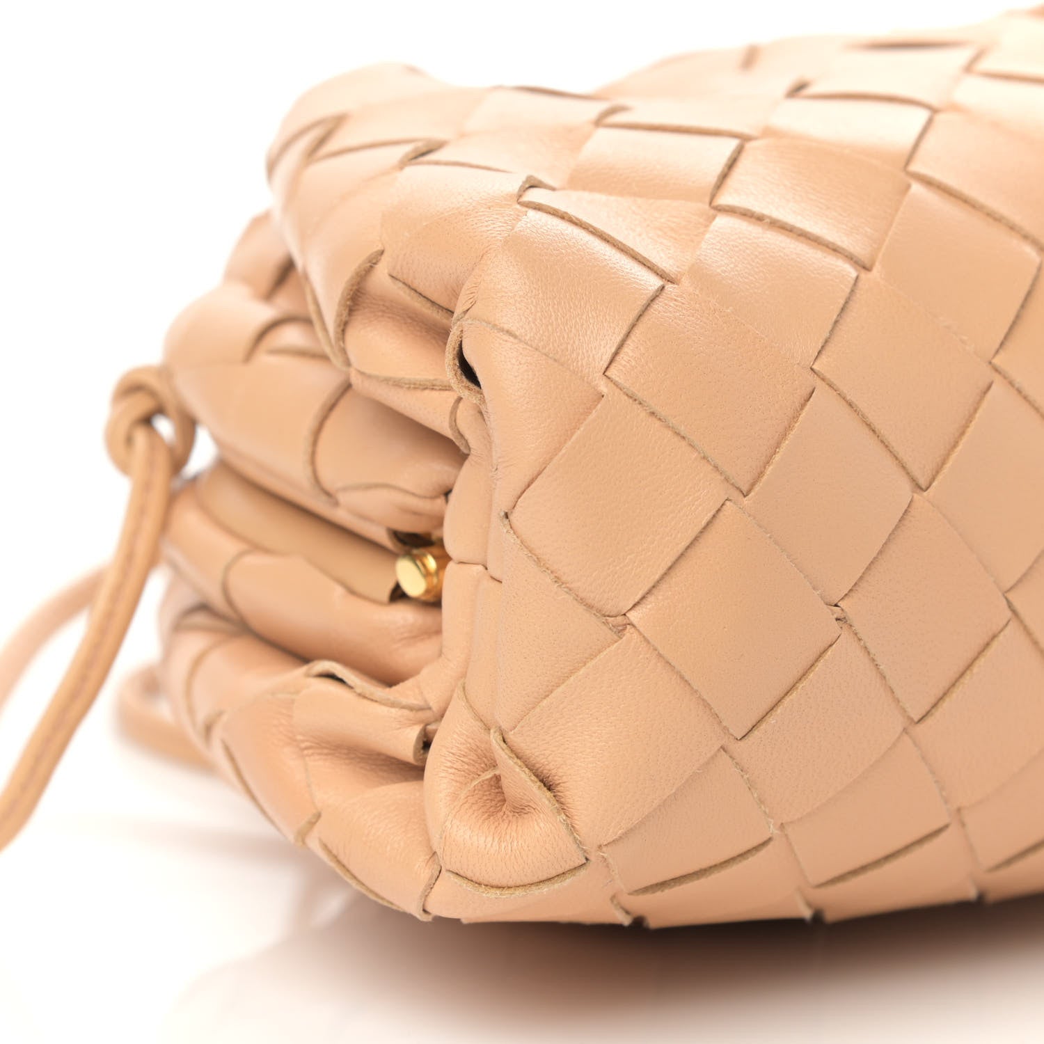 Bottega Veneta Nappa Intrecciato The Mini Pouch Almond 9 of 12