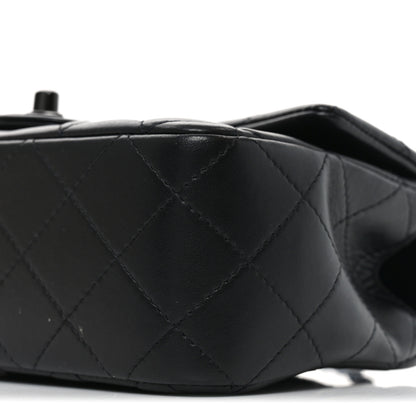 Chanel Lambskin Quilted Mini Top Handle Rectangular Flap So Black 10 of 11