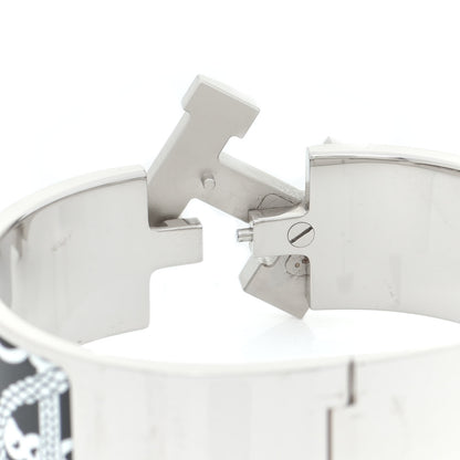 Hermes Enamel Printed Wide Panoplie Equestre Clic H Bracelet PM Positif Negatif 5 of 5