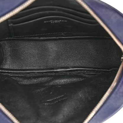Saint Laurent Grain De Poudre Matelasse Monogram Mini Lou Camera Bag Denim 5 of 11