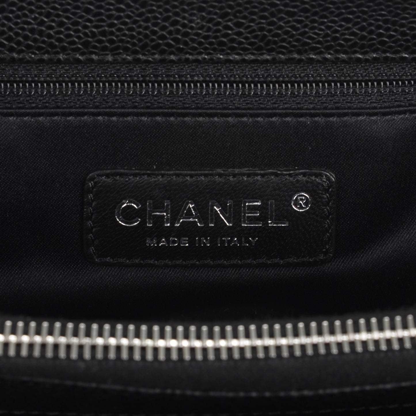Caviar Quilted Grand Shopping Tote GST Black