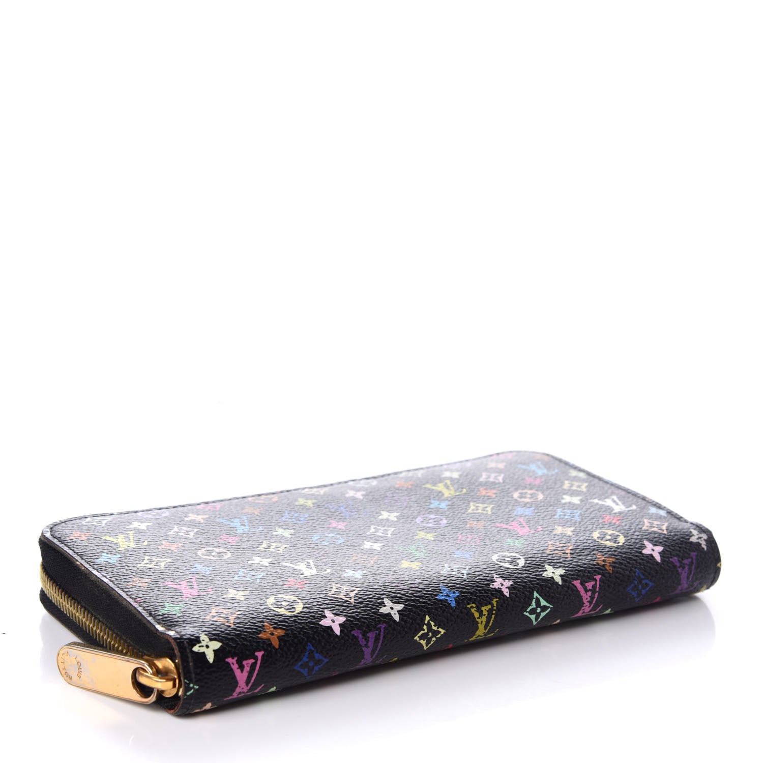 Louis Vuitton Monogram Multicolor Zippy Wallet Black Grenade 4 of 9