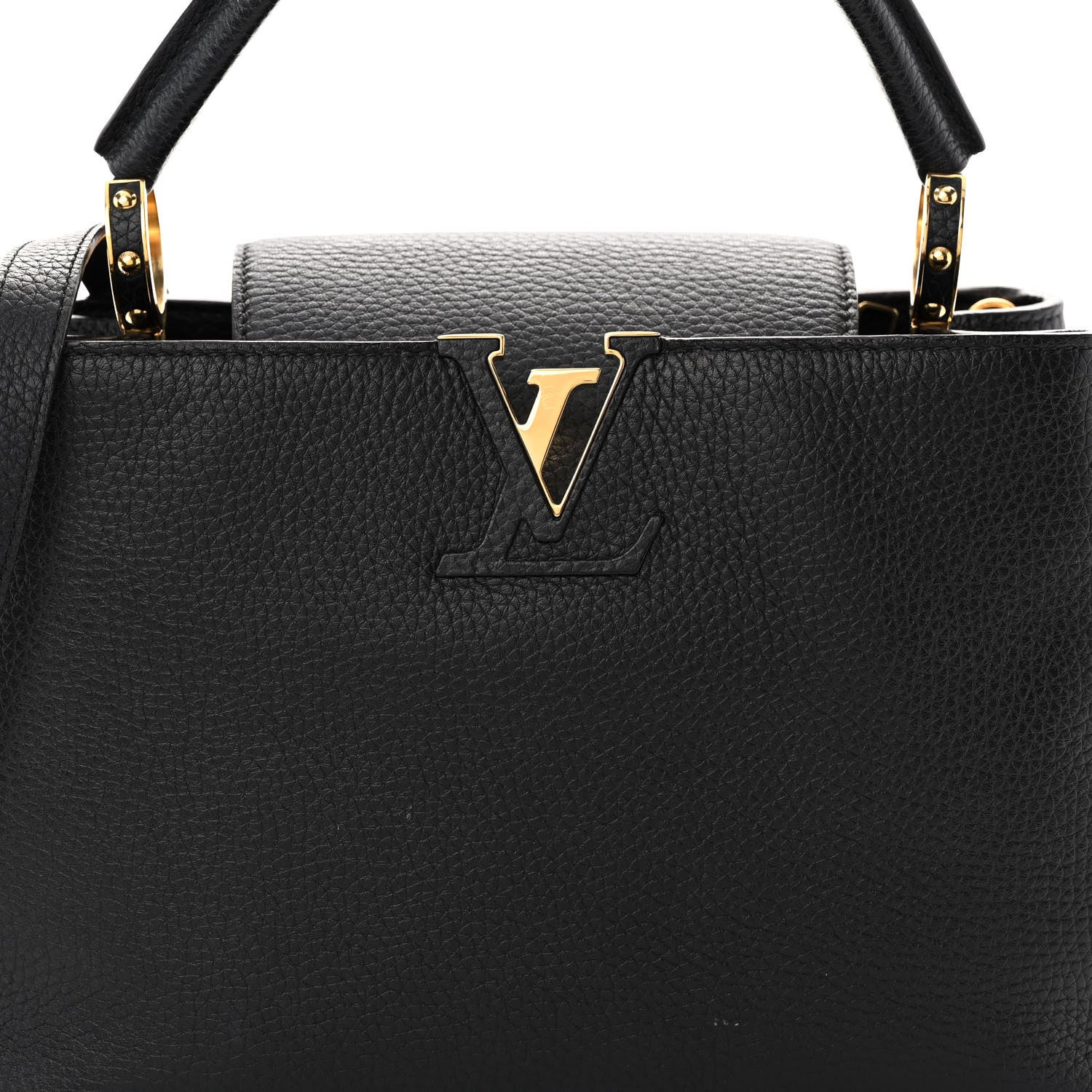 Louis Vuitton Taurillon Capucines PM Black 7 of 10