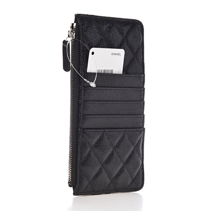 Chanel Caviar Quilted Classic Flat Wallet Pouch So Black 3 of 8