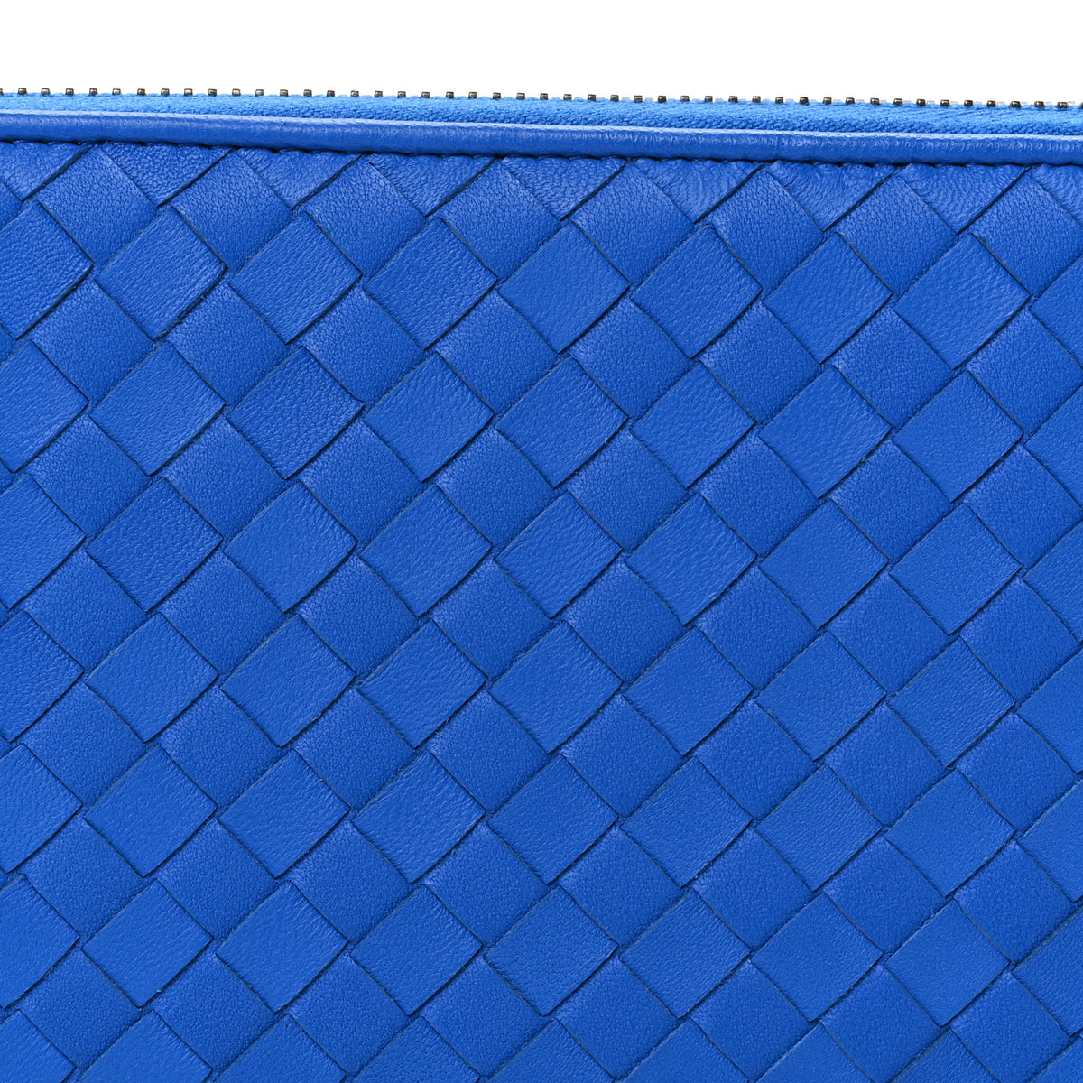 Nappa Intrecciato Zip Around Wallet Thunder