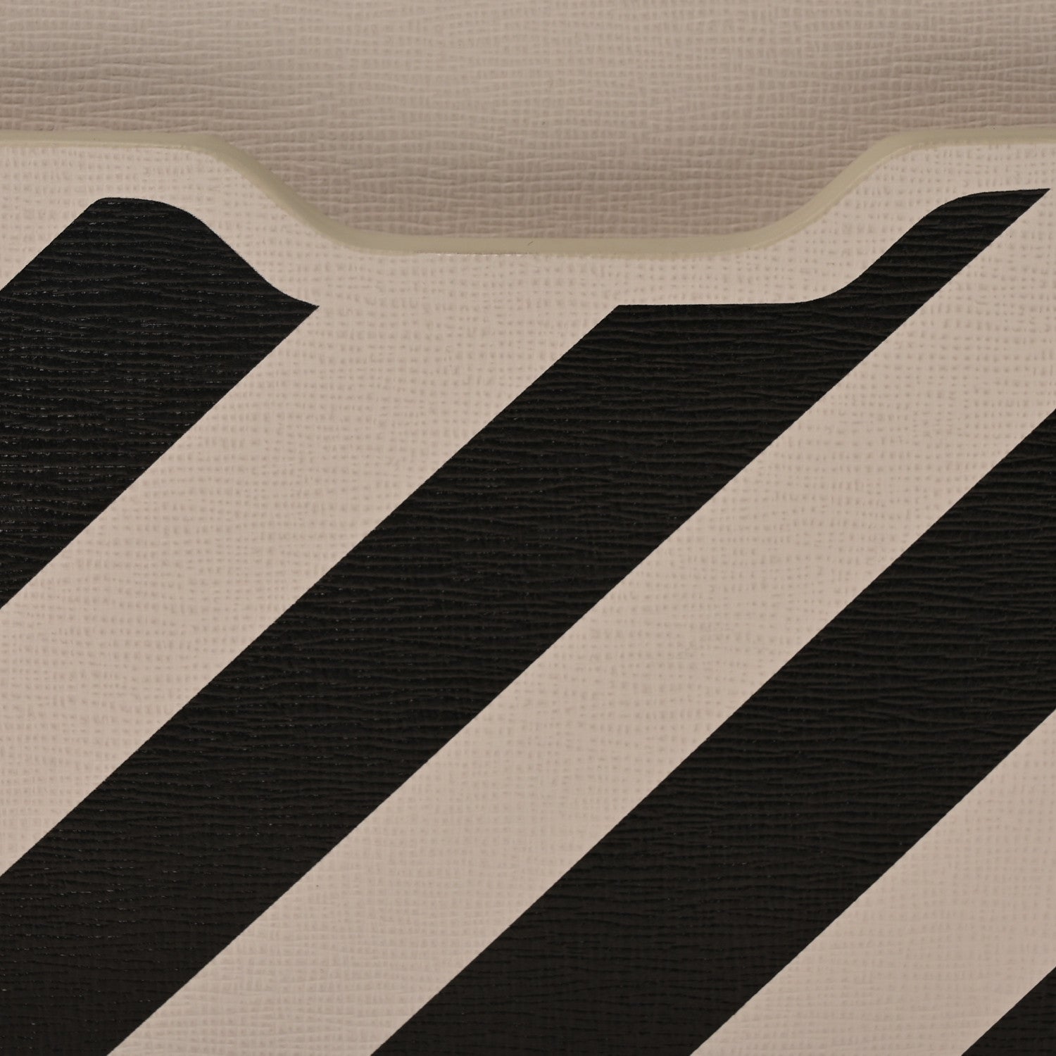 Off-White Saffiano Striped Binder Clip Camera Bag White Black Indus 7 of 9
