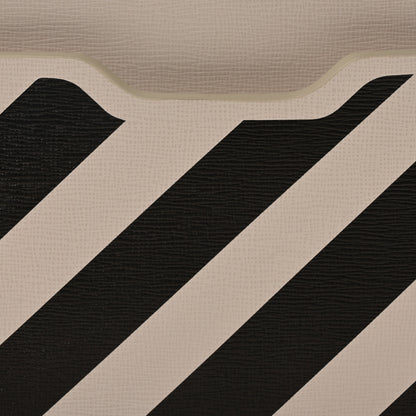 Off-White Saffiano Striped Binder Clip Camera Bag White Black Indus 7 of 9