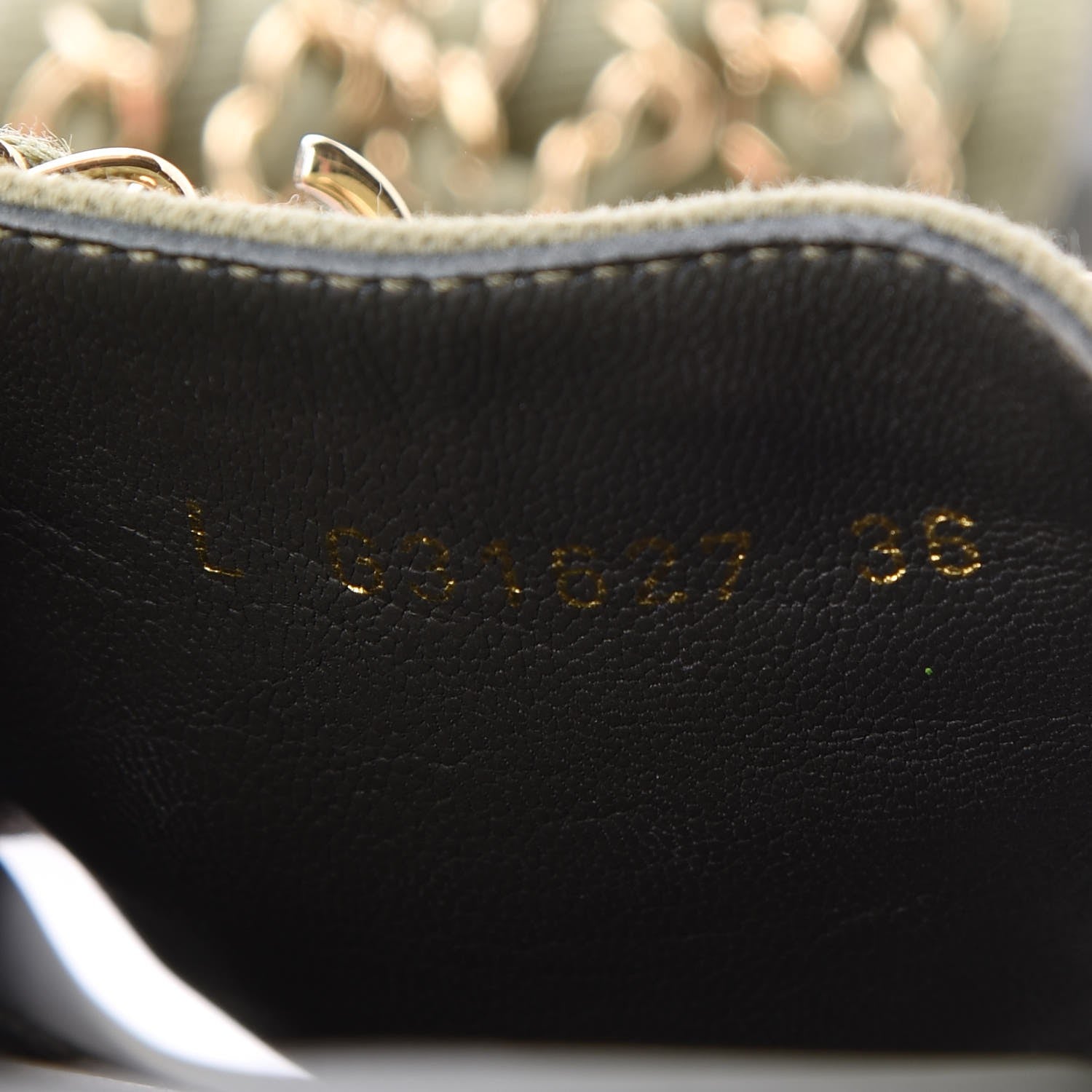 Chanel Canvas Chain Flat Sandals 36 Khaki 8 of 9
