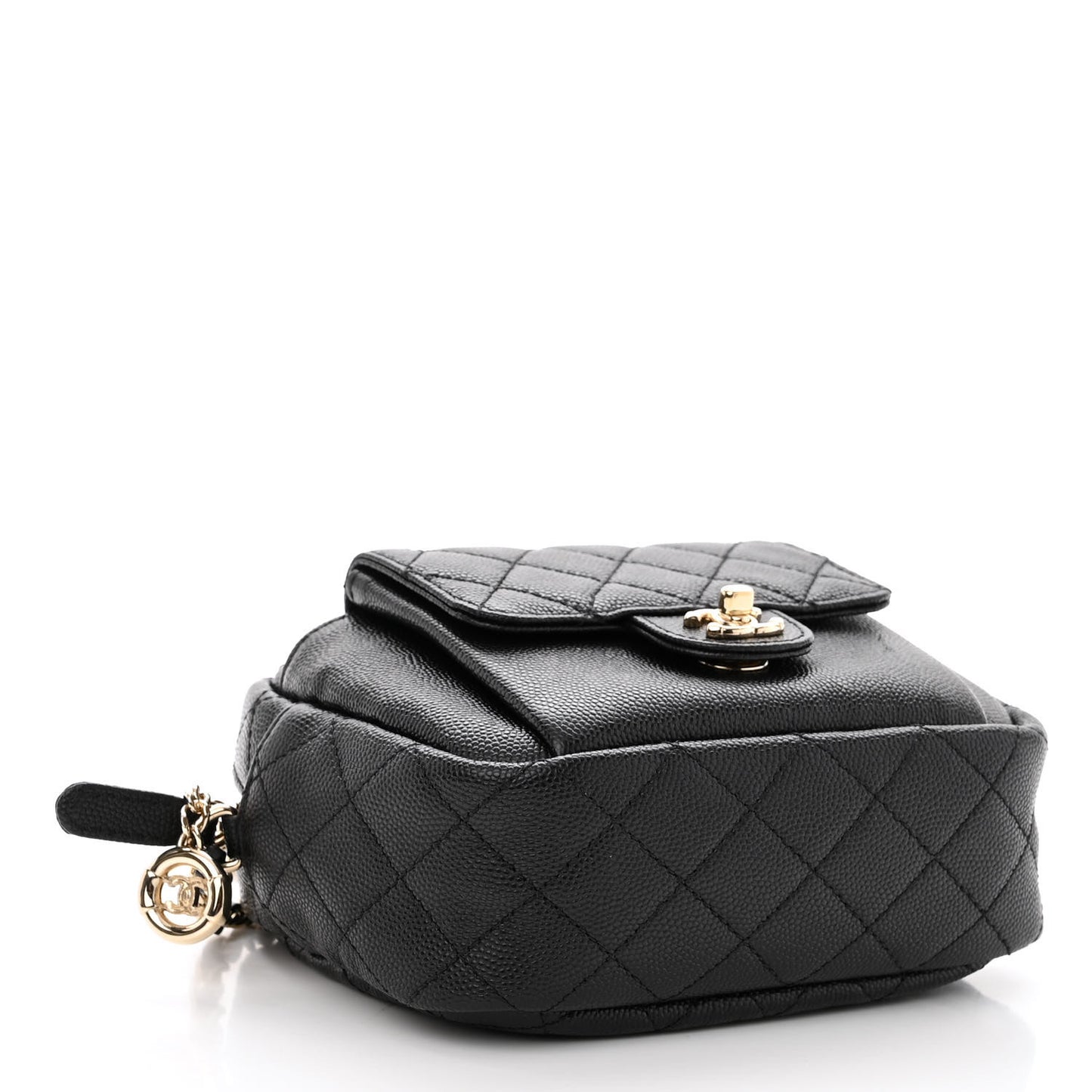 Caviar Quilted CC Day Camera Case Black