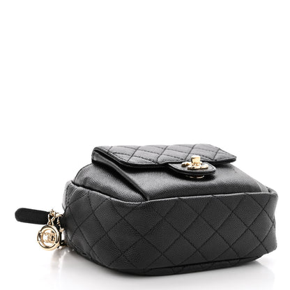 Chanel Caviar Quilted CC Day Camera Case Black 4 of 10