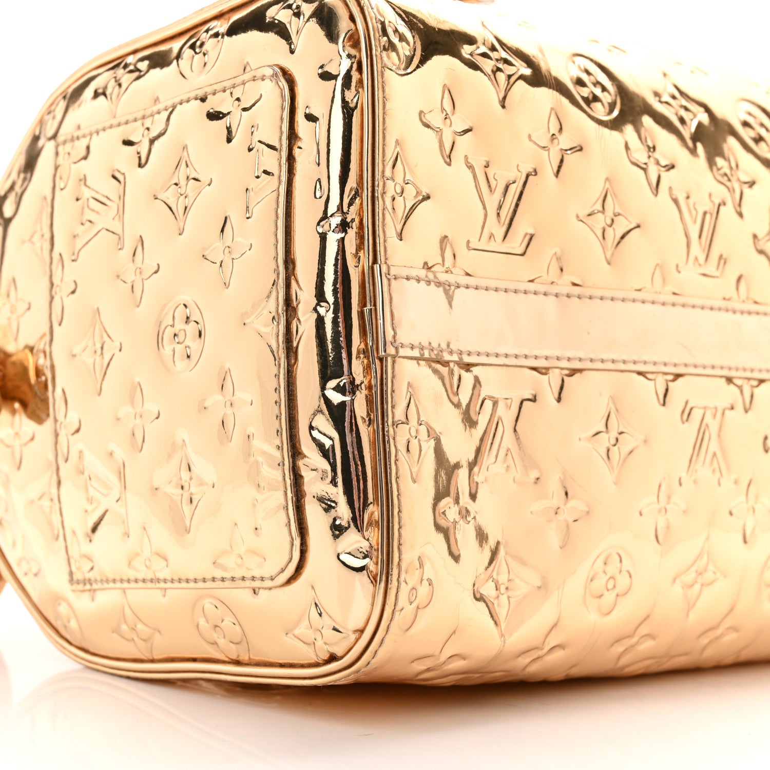Louis Vuitton Monogram Miroir Speedy 30 Gold 9 of 13