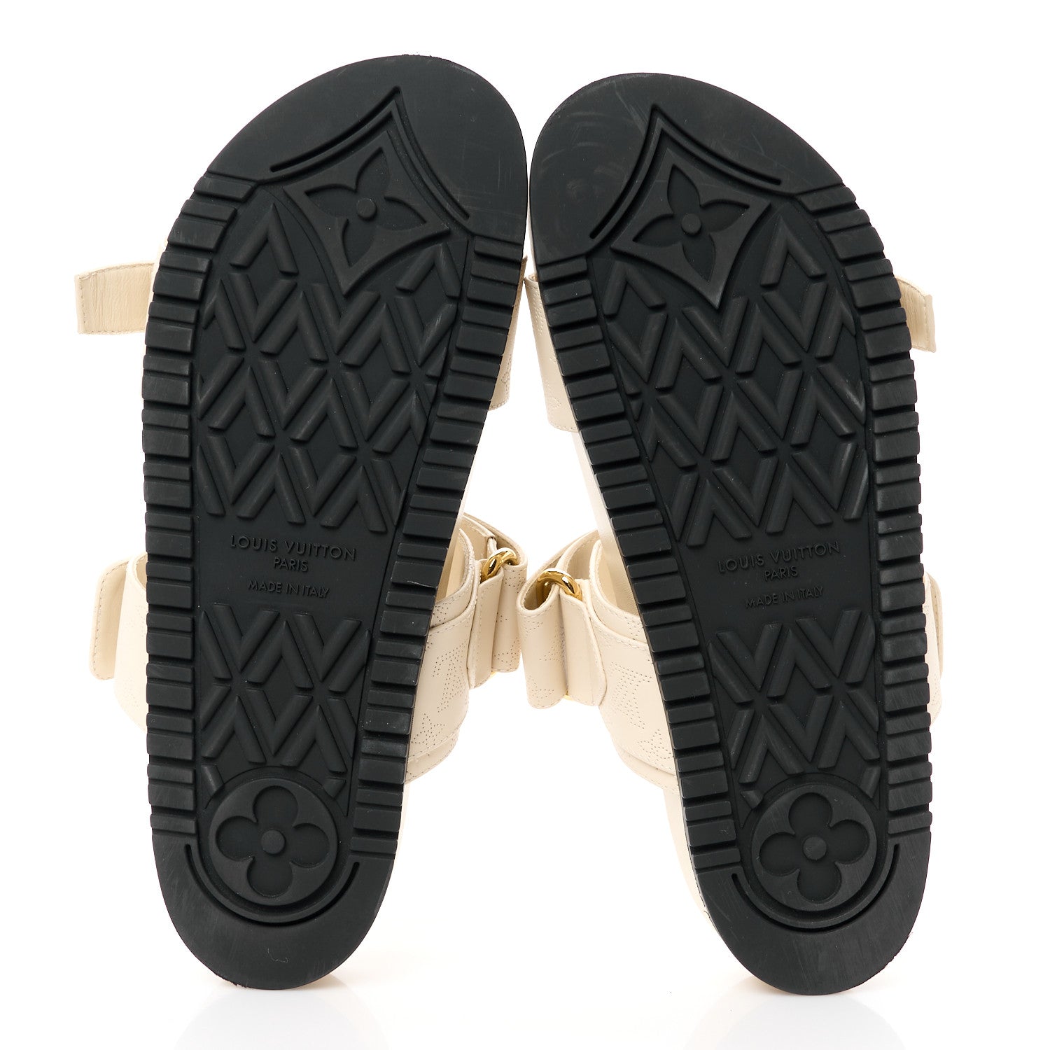 Louis Vuitton Mahina Bom Dia Flat Mule Sandals 38 Beige Clair 5 of 10