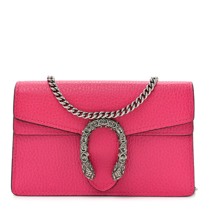 Gucci Dollar Calfskin Crystal Super Mini Dionysus Shoulder Bag Box Pink Black Diamond 1 of 10