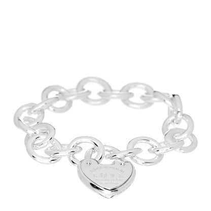 Tiffany Sterling Silver Return to Tiffany Love Lock Bracelet 1 of 3