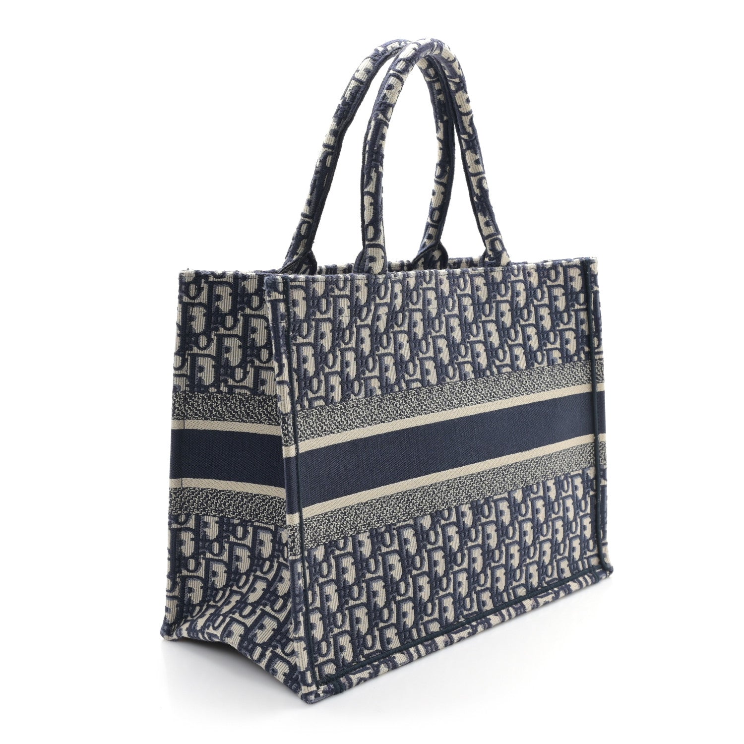 Christian Dior Oblique Medium Book Tote Blue Multicolor 3 of 11