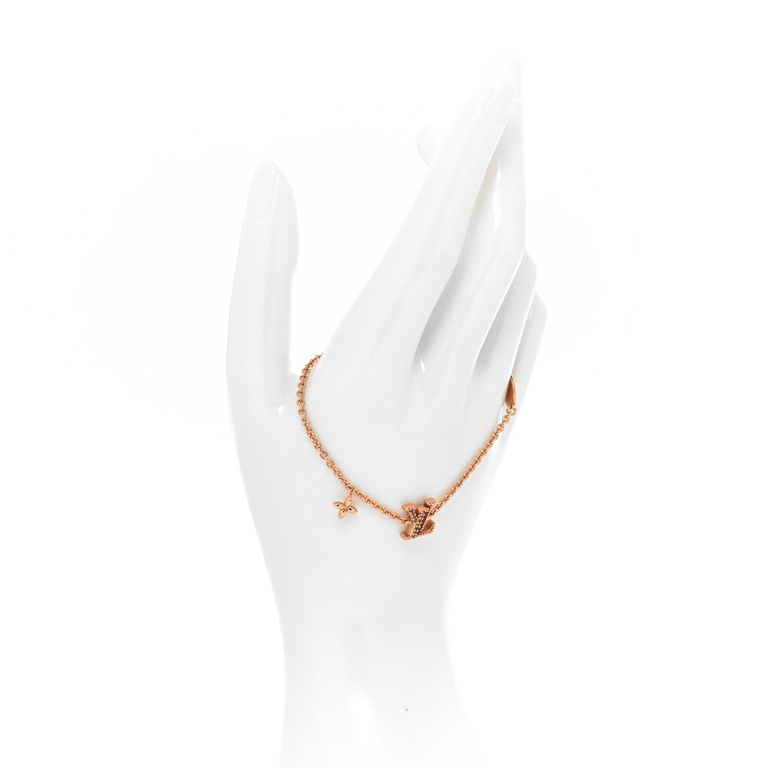 Louis Vuitton Metal Crystal LV Iconic Blush Bracelet Blush Pink 2 of 6