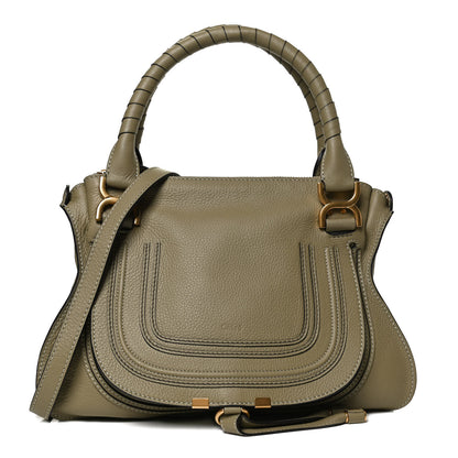 Chloe Calfskin Medium Marcie Satchel Baobab Green 1 of 10