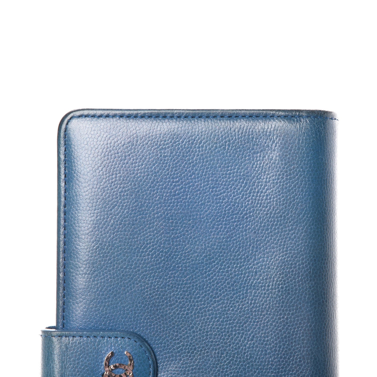 Chanel Caviar Sevruga French Wallet Blue 14 of 21