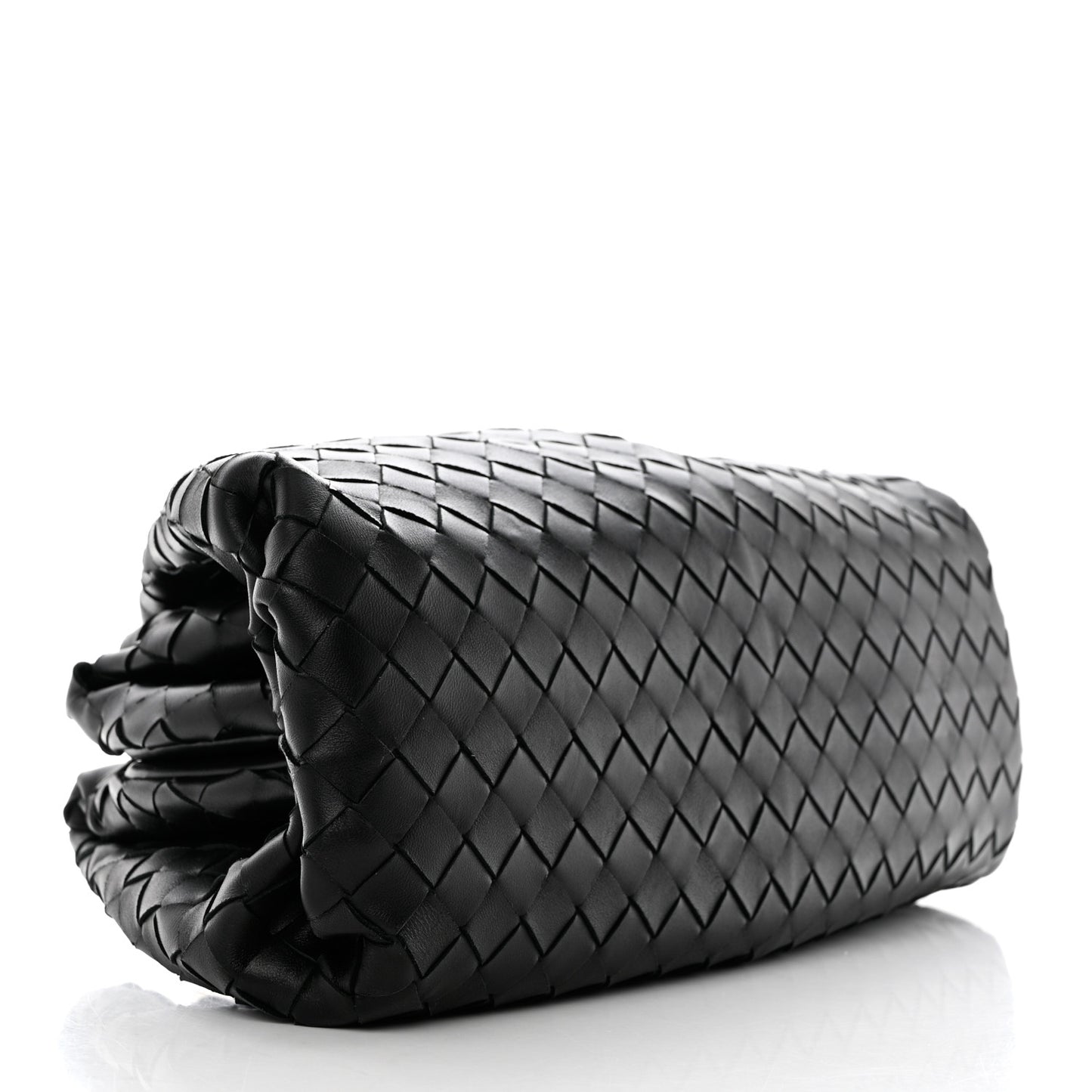 Nappa Maxi Intreccio The Pouch Oversized Clutch Black
