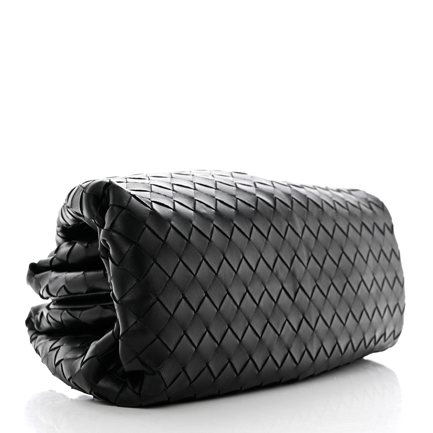 Bottega Veneta Nappa Maxi Intreccio The Pouch Oversized Clutch Black 4 of 9