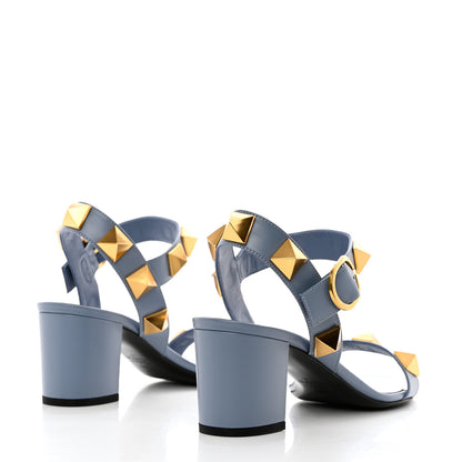 Valentino Garavani Calfskin Roman Stud 60mm Sandals 40.5 Niagara 4 of 9
