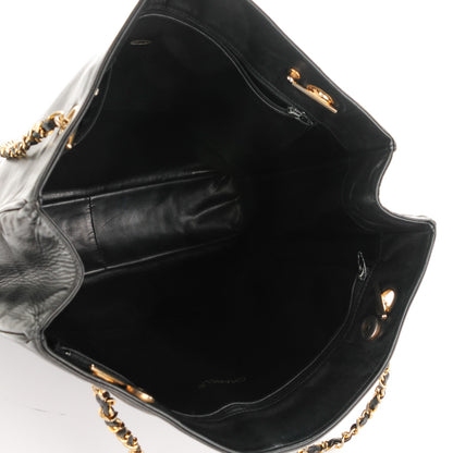 Chanel Lambskin Shopping Tote Black 5 of 8