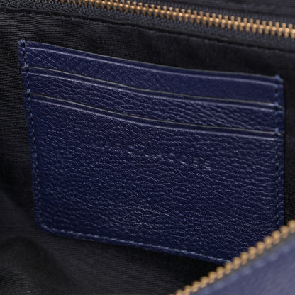 Marc Jacobs Supple Natural Grain Calfskin The Softshot 27 Bag Navy 10 of 12