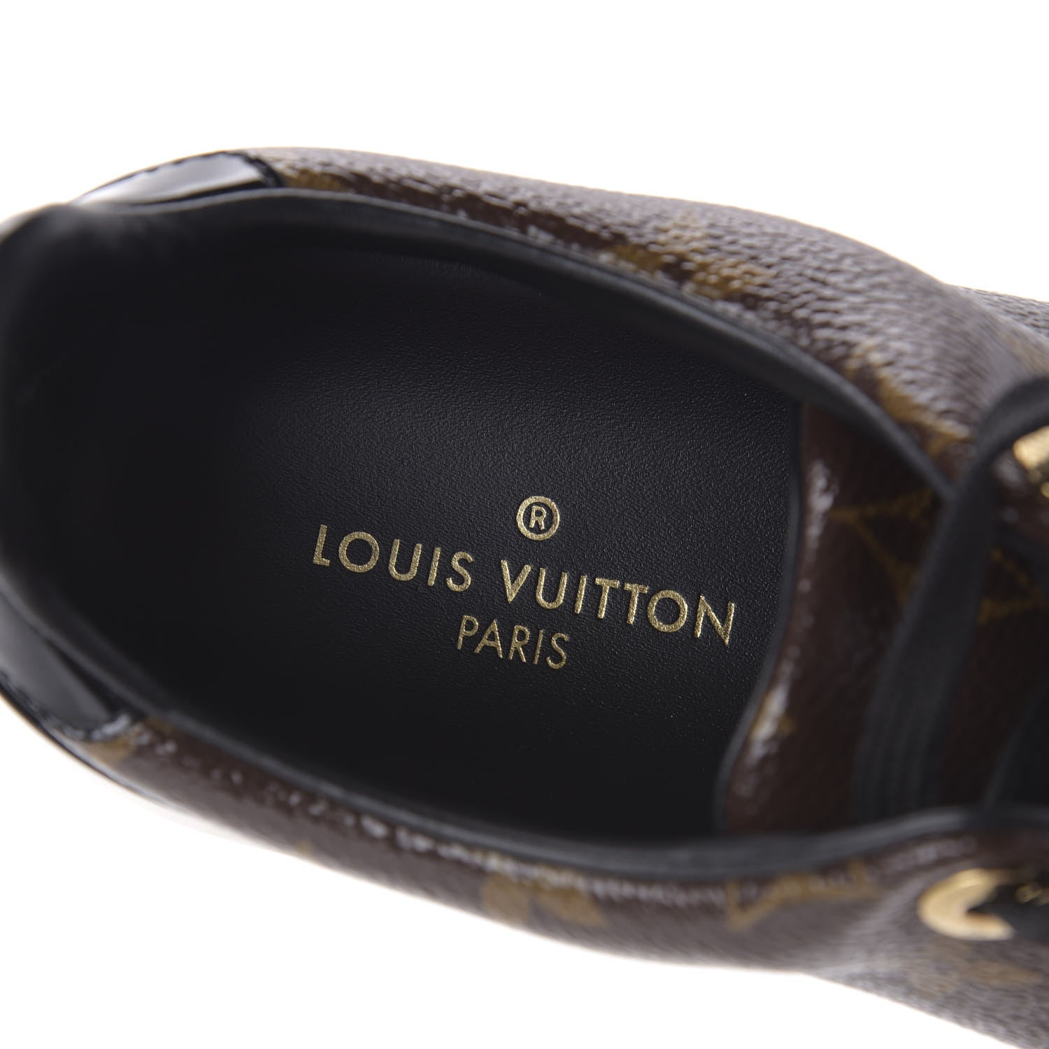 Louis Vuitton Patent Monogram Frontrow Sneakers 35 7 of 9