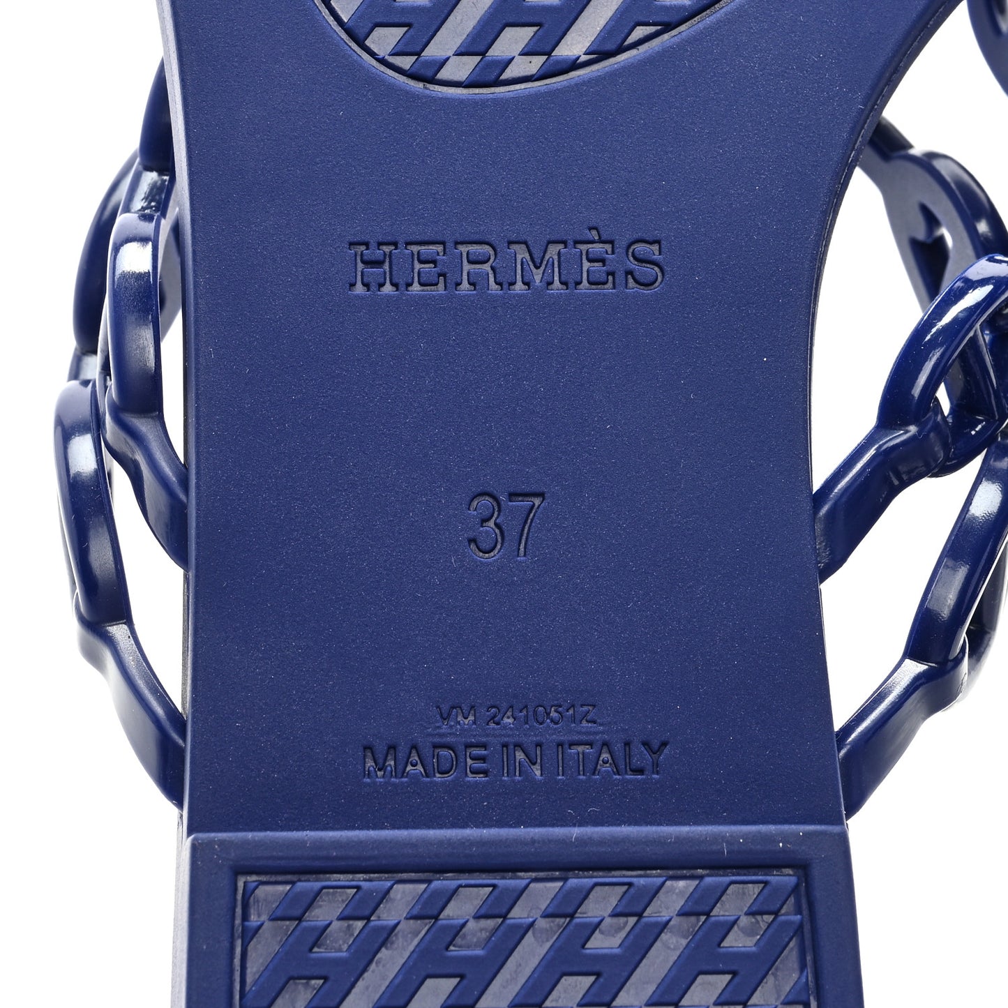 Rubber Chaine d'Ancre Island Sandals 37 Bleu Smalt