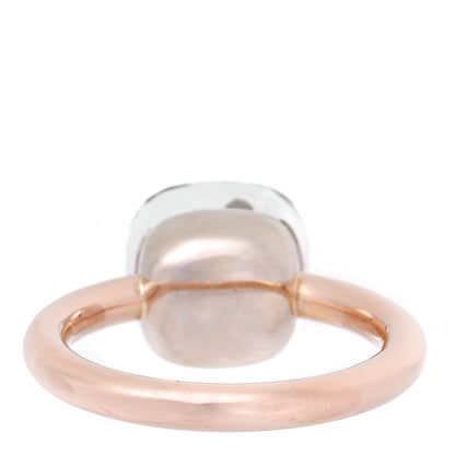 Pomellato 18K Rose Gold White Topaz Classic Nudo Ring 54 6.75 3 of 6