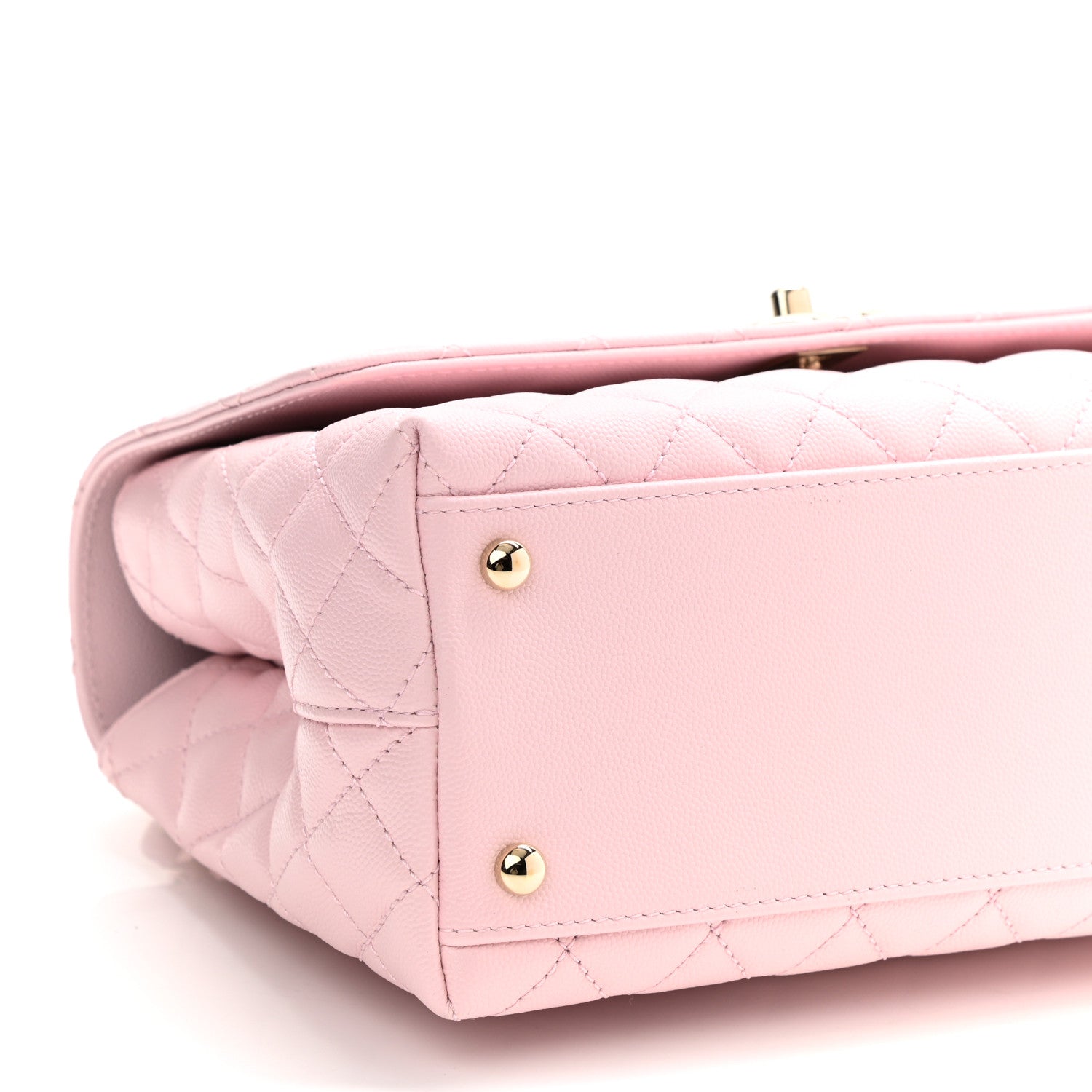 Chanel Caviar Quilted Small Coco Handle Flap Light Pink 8 of 11