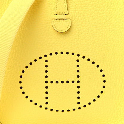 Hermes Taurillon Clemence Evelyne TPM Limoncello 8 of 11