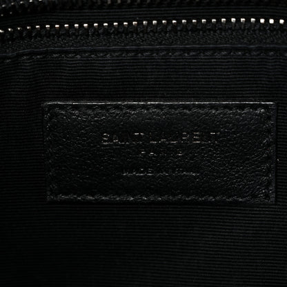 Saint Laurent Crinkled Calfskin Matelasse Monogram Medium Niki Chain Satchel Black 6 of 10