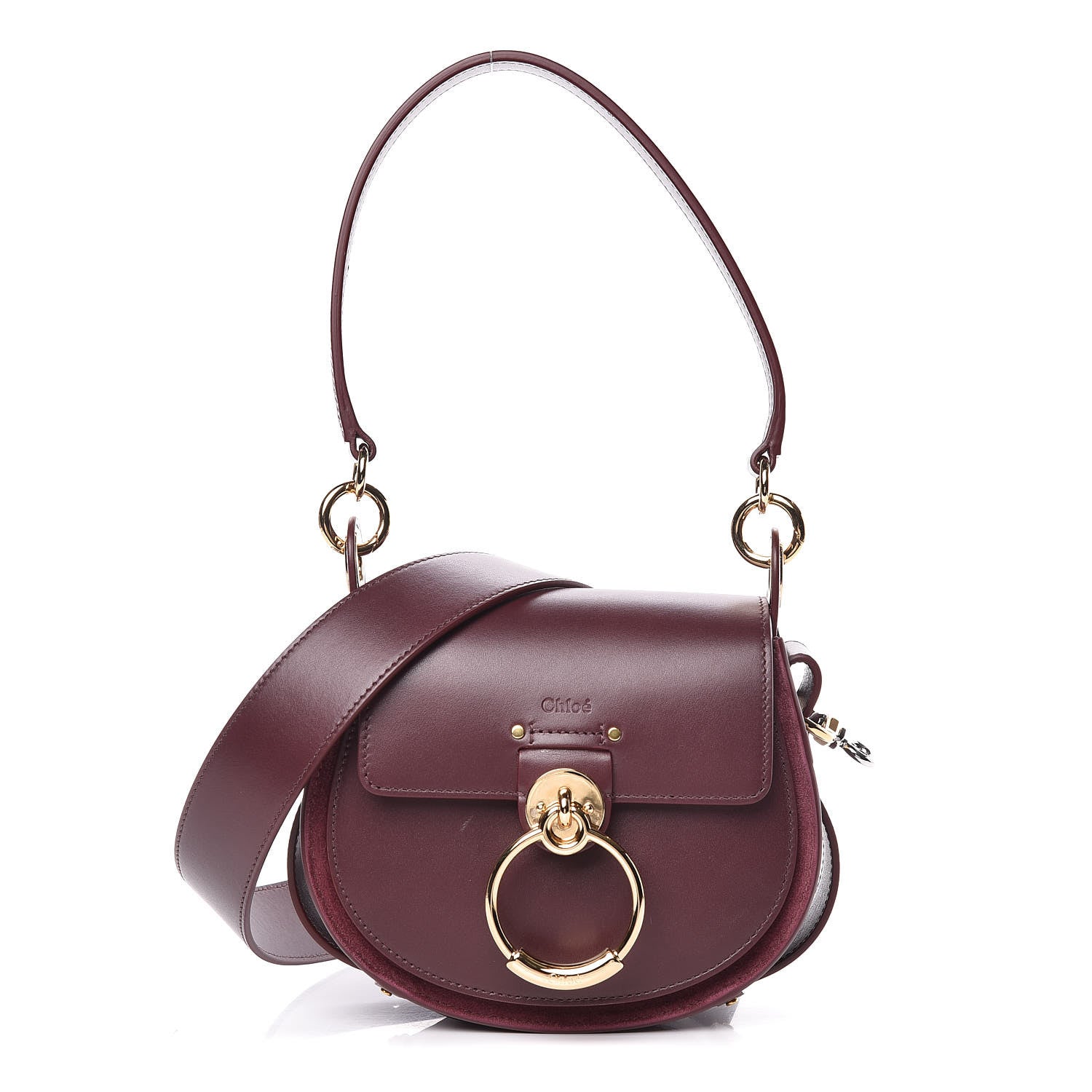 Chloe Calfskin Small Tess Bag Burnt Brown 1 of 11