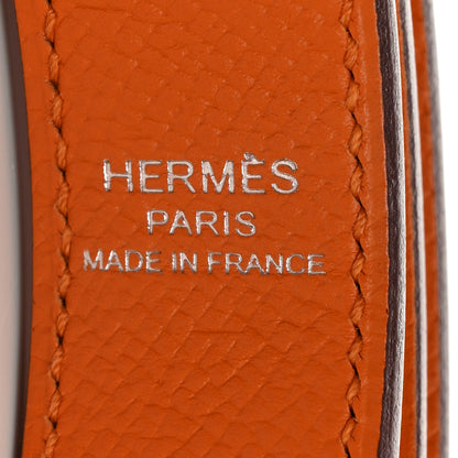 Hermes Epsom 25mm Tressage Shoulder Strap Orange Gold Rose Azalee 3 of 5