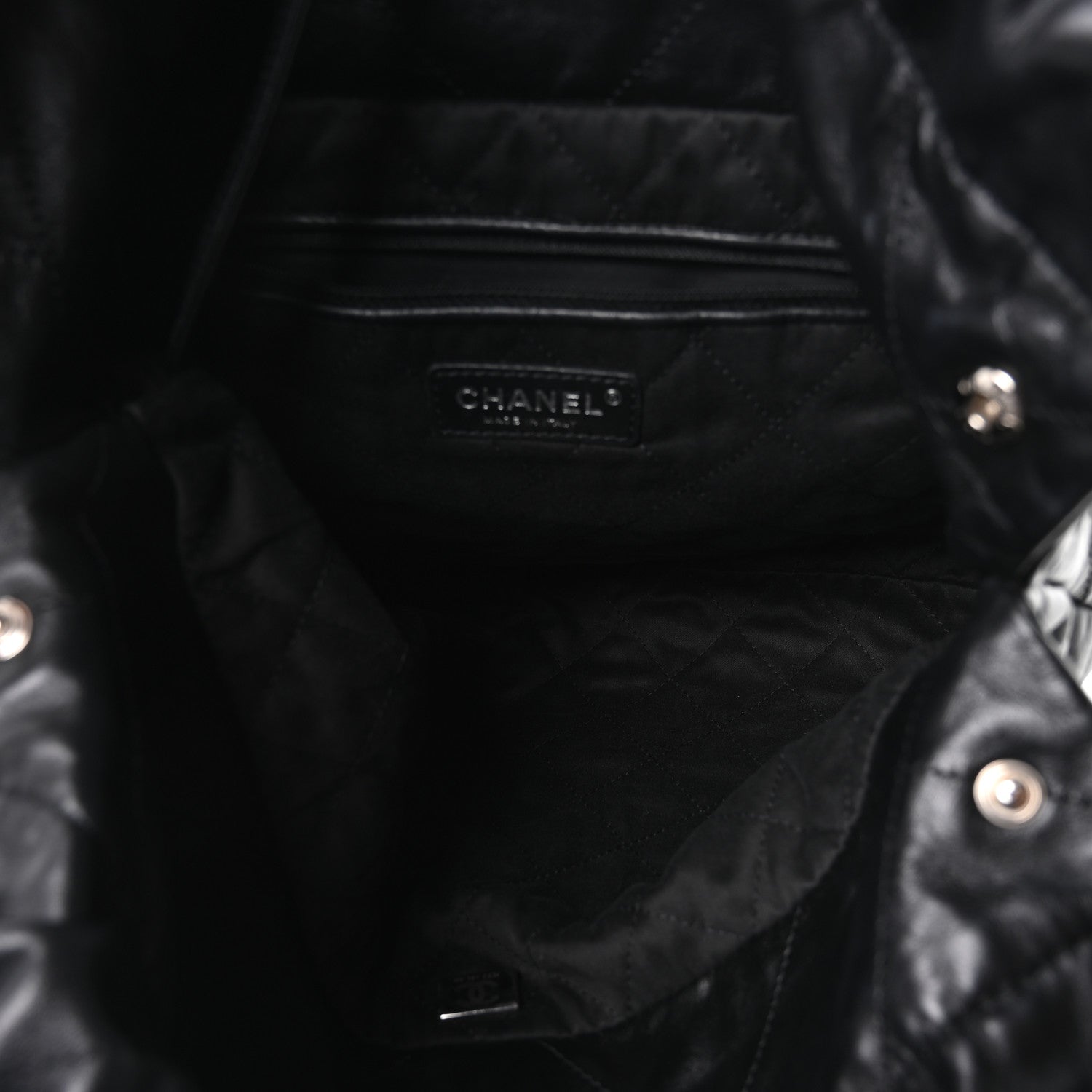 Chanel Shiny Calfskin Quilted Small Chanel 22 Black 6 of 11
