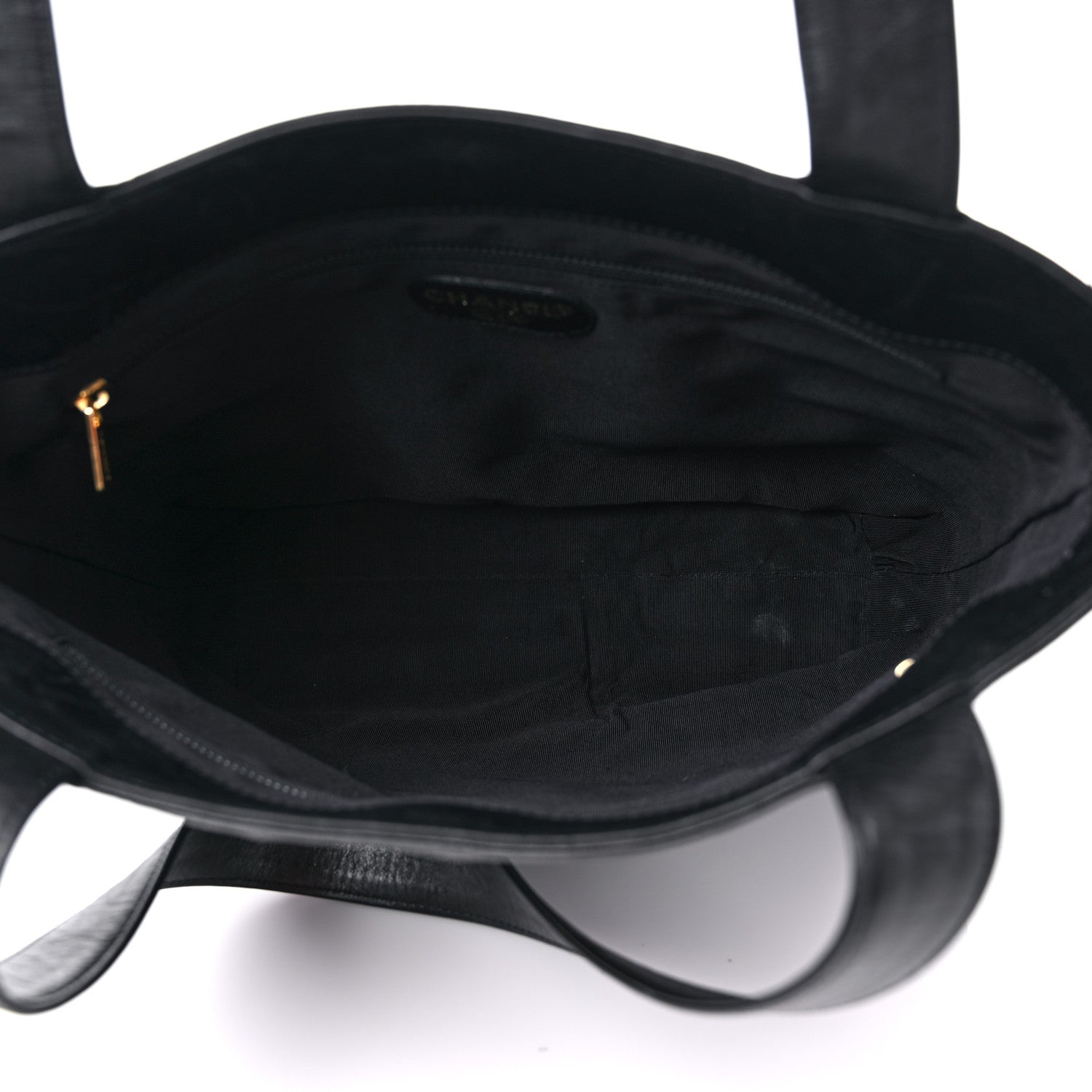 Chanel Calfskin Embossed CC Shoulder Bag Black 5 of 15