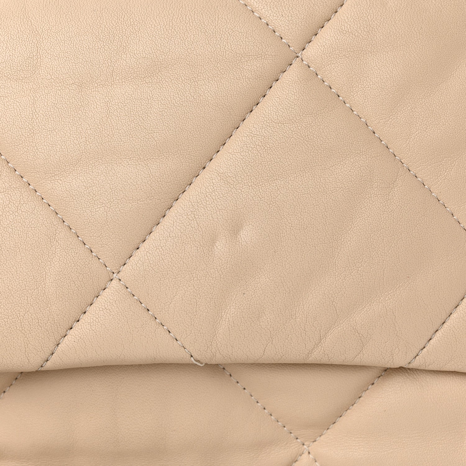 Chanel Lambskin Quilted Medium Chanel 19 Flap Beige 16 of 21