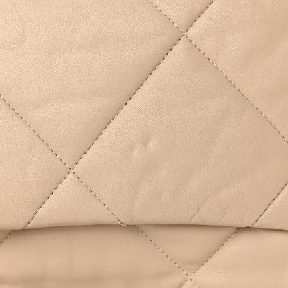 Chanel Lambskin Quilted Medium Chanel 19 Flap Beige 16 of 21