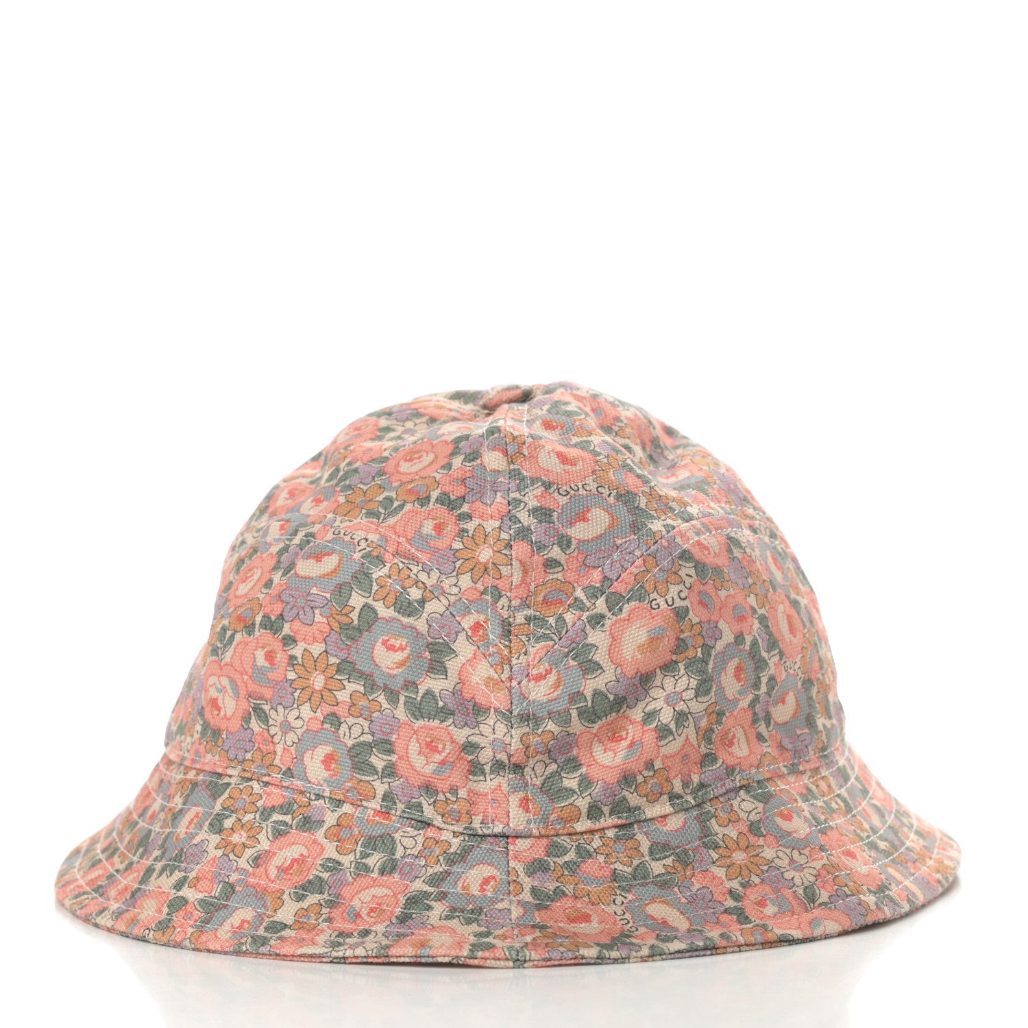 Gucci X LIBERTY OF LONDON Canvas Infinity Abbey Bucket Hat M Perfect Pink Ivory 3 of 7