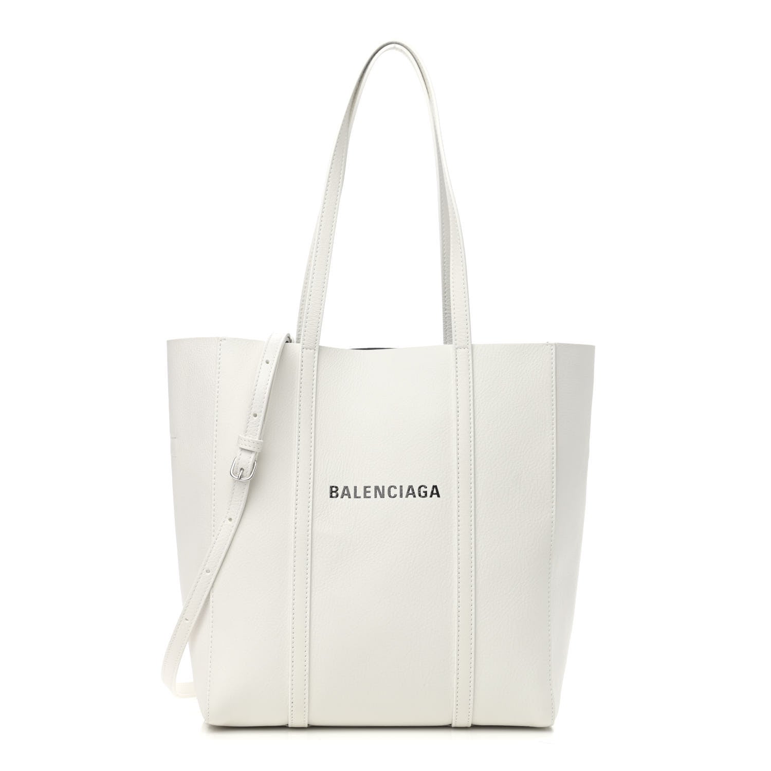 Balenciaga Smooth Calfskin Double Sided XXS Everyday Tote White Light Black 1 of 9