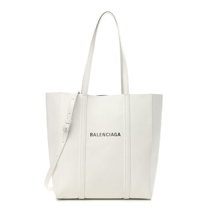 Balenciaga Smooth Calfskin Double Sided XXS Everyday Tote White Light Black 1 of 9