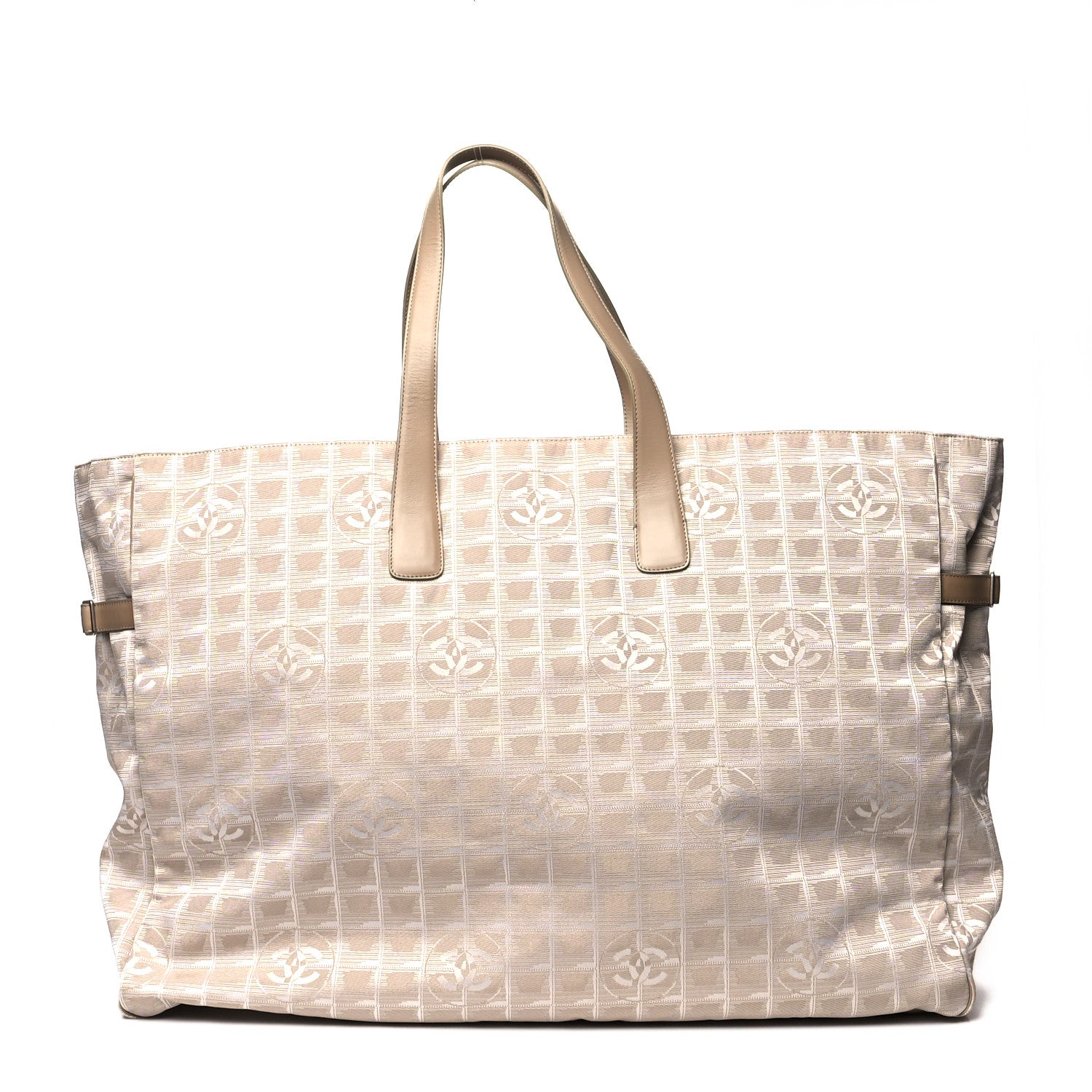 Chanel Nylon Extra Large Travel Tote Beige 1 of 17