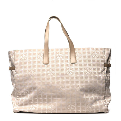 Chanel Nylon Extra Large Travel Tote Beige 1 of 17