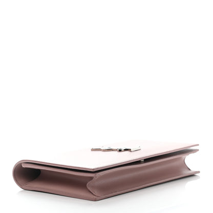 Saint Laurent Grain De Poudre Classic Kate Monogram Clutch Pale Pink 4 of 11